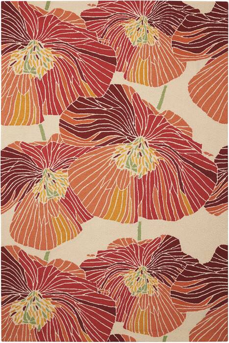 Nourison Fantasy Orange 50 X 76 Area Rug 805-98071 Image 0