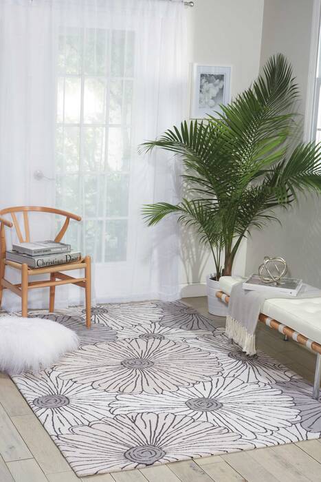 Nourison Fantasy Beige 80 X 106 Area Rug 805-98078 Image 3