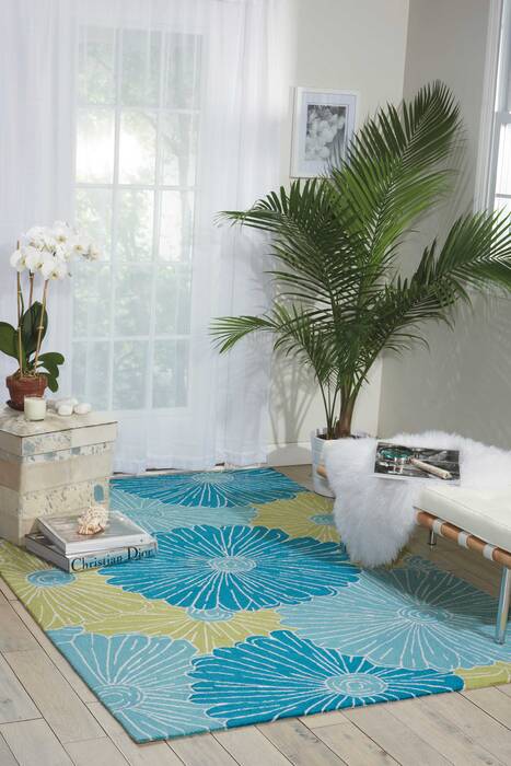 Nourison Fantasy Blue 50 X 76 Area Rug 805-98083 Image 3