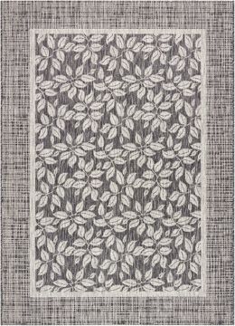 Nourison GARDEN PARTY Grey Rectangle 5x7 ft polypropylene Carpet 98144