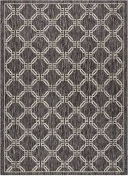 Nourison Garden Party Grey Rectangle 10x13 ft Polypropylene Carpet 98163