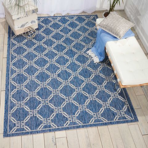 Nourison GARDEN PARTY Blue 96 X 130 Area Rug 99446380906 805-98167 Image 1