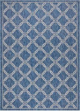 Nourison GARDEN PARTY Blue 9'6" X 13'0" Area Rug 99446380906 805-98167