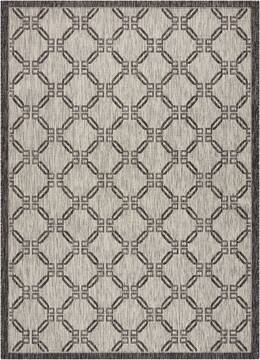 Nourison Garden Party Beige Rectangle 4x6 ft Polypropylene Carpet 98174