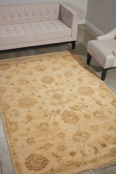 Nourison GRAND ESTATE Beige 79 X 99 Area Rug 99446079749 805-98290 Image 1