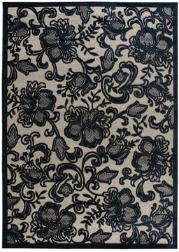 Nourison GRAPHIC ILLUSIONS Grey 7'9" X 10'10" Area Rug 99446117823 805-98330