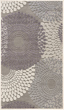 Nourison Graphic Illusions Grey Rectangle 2x4 ft Polypropylene Carpet 98379
