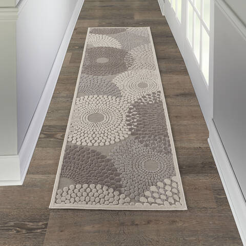 Nourison Graphic Illusions Grey Runner 23 X 80 Area Rug 805-98380 Image 3