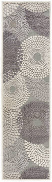 Nourison Graphic Illusions Grey Runner 2'3" X 8'0" Area Rug  805-98380