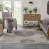 Nourison Graphic Illusions Grey Square 67 X 67 Area Rug  805-98384 Thumb 3