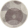 Nourison Graphic Illusions Grey Round 79 X 79 Area Rug 805-98387 Thumb 0
