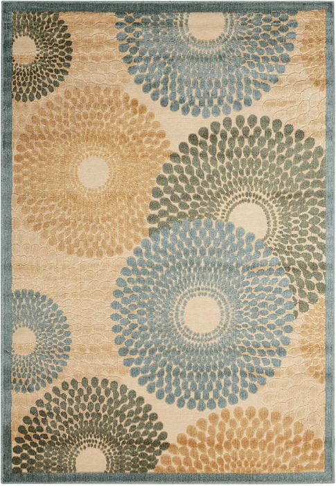 Nourison Graphic Illusions Blue 79 X 1010 Area Rug 99446132925 805-98407 Image 0