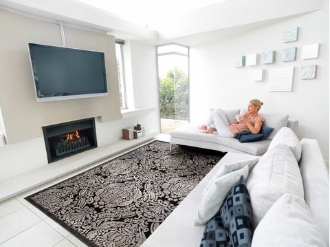 Nourison GRAPHIC ILLUSIONS Black 53 X 75 Area Rug 99446221667 805-98451 Image 1
