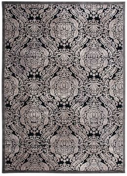 Nourison GRAPHIC ILLUSIONS Black 5'3" X 7'5" Area Rug 99446221667 805-98451