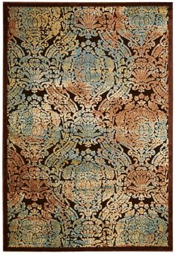 Nourison GRAPHIC ILLUSIONS Brown 5'3" X 7'5" Area Rug 99446130907 805-98456