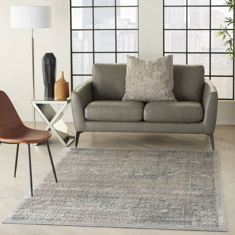 Nourison Graphic Illusions Grey 53 X 75 Area Rug 805-98463 Image 5