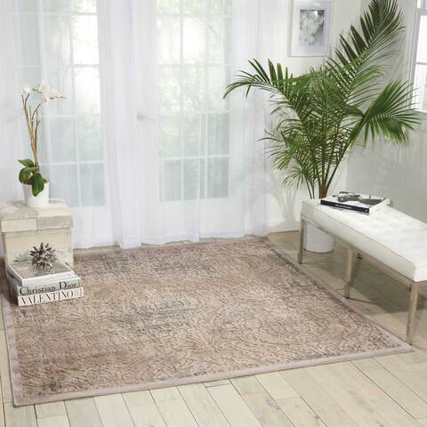 Nourison Graphic Illusions Grey Square 67 X 67 Area Rug 805-98464 Image 3