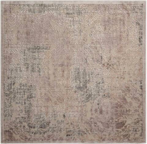 Nourison Graphic Illusions Grey Square 67 X 67 Area Rug 805-98464 Image 0