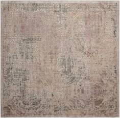 Nourison Graphic Illusions Grey Square 6'7" X 6'7" Area Rug  805-98464