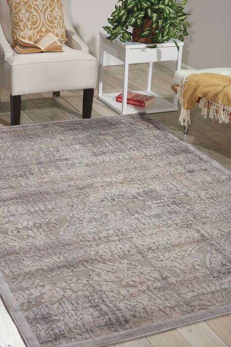 Nourison Graphic Illusions Grey 67 X 96 Area Rug 805-98465 Image 3