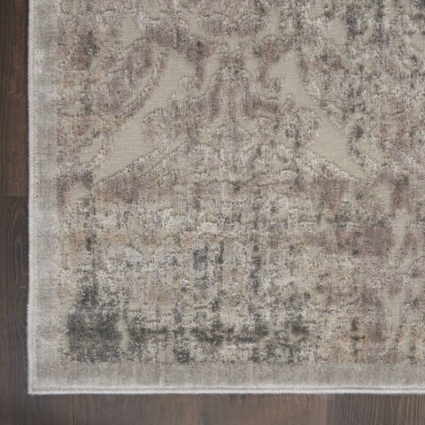 Nourison Graphic Illusions Grey 79 X 1010 Area Rug 805-98466 Image 1