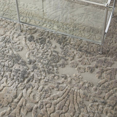 Nourison Graphic Illusions Grey 79 X 1010 Area Rug 805-98466 Image 4