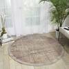 Nourison Graphic Illusions Grey Round 79 X 79 Area Rug  805-98467 Thumb 3