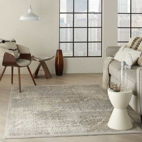 Nourison Graphic Illusions Beige 36 X 56 Area Rug 805-98471 Image 5