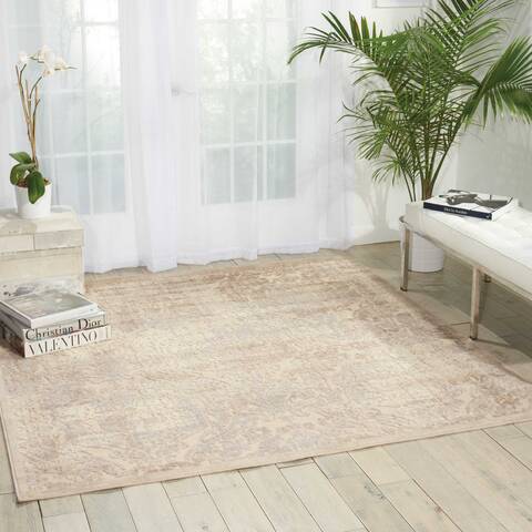 Nourison Graphic Illusions Beige Square 67 X 67 Area Rug 805-98474 Image 3