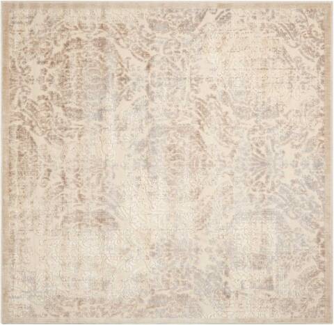 Nourison Graphic Illusions Beige Square 67 X 67 Area Rug 805-98474 Image 0