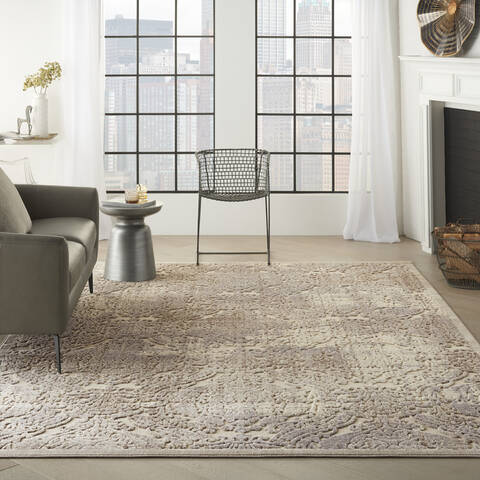 Nourison Graphic Illusions Beige 67 X 96 Area Rug 805-98475 Image 3
