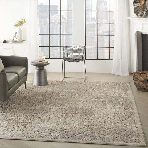 Nourison Graphic Illusions Beige 67 X 96 Area Rug 805-98475 Image 5