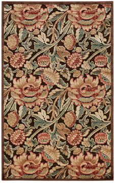 Nourison GRAPHIC ILLUSIONS Brown 3'6" X 5'6" Area Rug 99446132314 805-98494