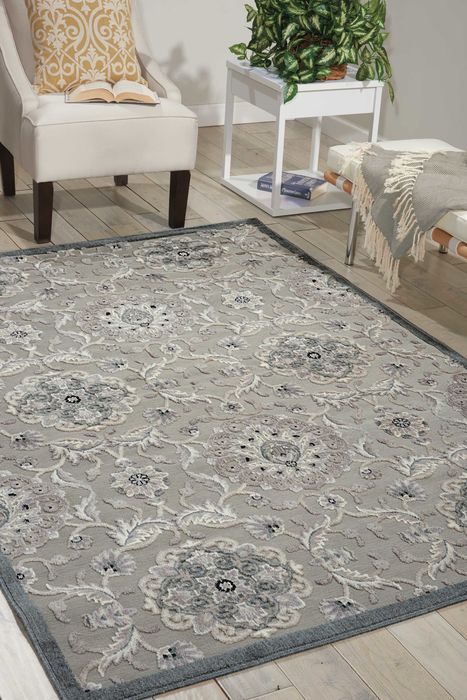 Nourison GRAPHIC ILLUSIONS Grey 53 X 75 Area Rug 99446130839 805-98515 Image 1