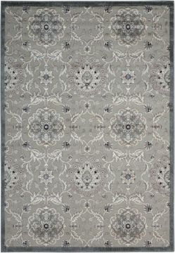 Nourison GRAPHIC ILLUSIONS Grey 5'3" X 7'5" Area Rug 99446130839 805-98515