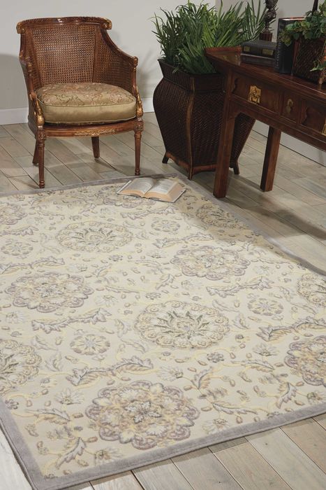 Nourison GRAPHIC ILLUSIONS Beige 53 X 75 Area Rug 99446130808 805-98520 Image 1