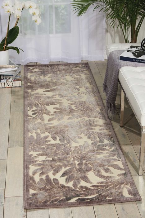 Nourison GRAPHIC ILLUSIONS Beige Runner 23 X 80 Area Rug 99446160478 805-98578 Image 1