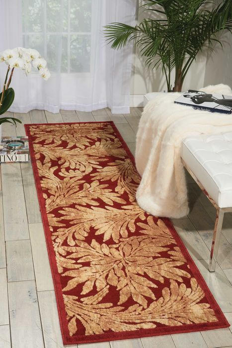 Nourison GRAPHIC ILLUSIONS Red Runner 23 X 80 Area Rug 99446221339 805-98583 Image 1