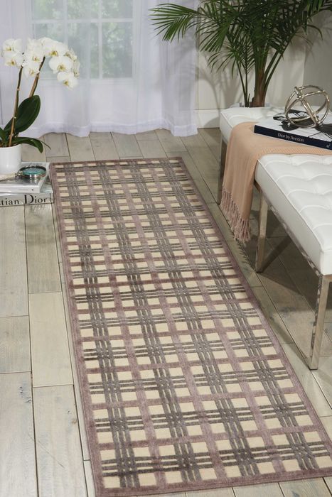 Nourison GRAPHIC ILLUSIONS Beige Runner 23 X 80 Area Rug 99446160522 805-98588 Image 1