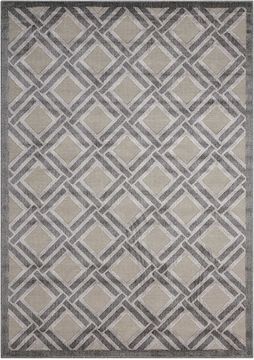 Nourison GRAPHIC ILLUSIONS Grey Rectangle 8x11 ft acrylic Carpet 98596