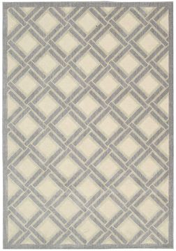 Nourison GRAPHIC ILLUSIONS Beige Rectangle 5x7 ft acrylic Carpet 98600