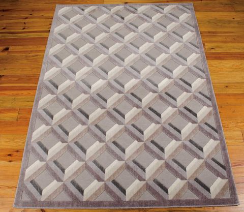 Nourison GRAPHIC ILLUSIONS Grey 53 X 75 Area Rug 99446160744 805-98605 Image 2