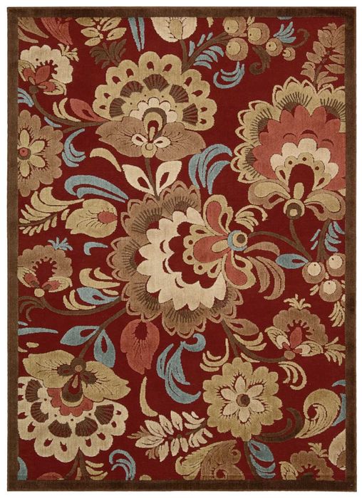 Nourison GRAPHIC ILLUSIONS Red 53 X 75 Area Rug 99446220240 805-98609 Image 0