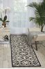 Nourison GRAPHIC ILLUSIONS Black Runner 23 X 80 Area Rug 99446221858 805-98612 Thumb 1