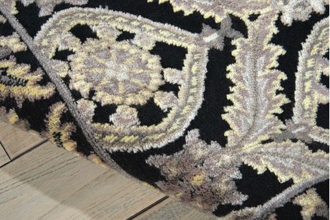 Nourison GRAPHIC ILLUSIONS Black 53 X 75 Area Rug 99446221803 805-98614 Image 5