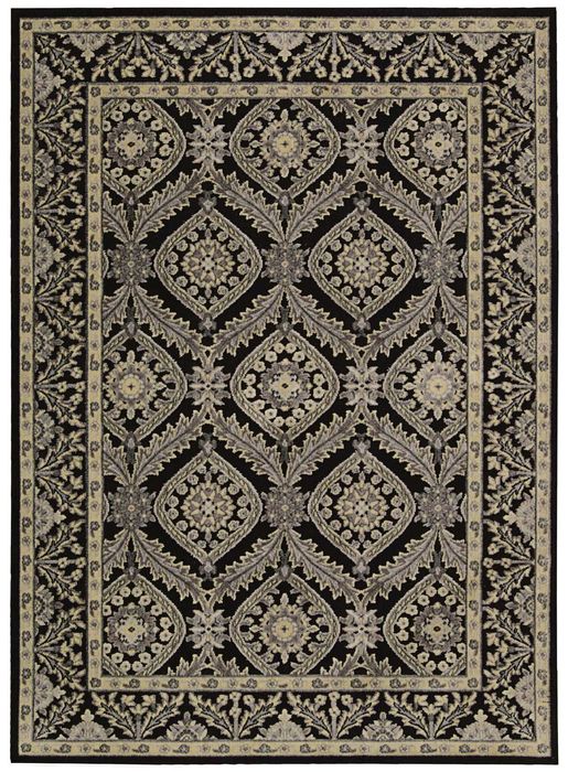 Nourison GRAPHIC ILLUSIONS Black 53 X 75 Area Rug 99446221803 805-98614 Image 0