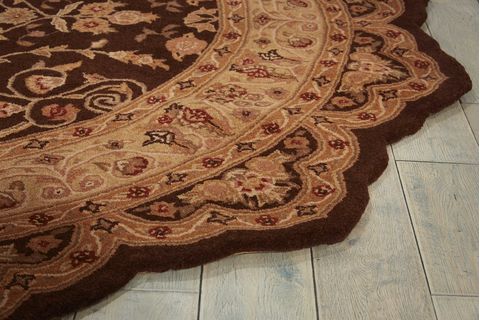Nourison HERITAGE HALL Brown Star 60 X 60 Area Rug 99446582188 805-98659 Image 2
