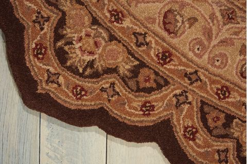 Nourison HERITAGE HALL Brown Star 60 X 60 Area Rug 99446582188 805-98659 Image 3