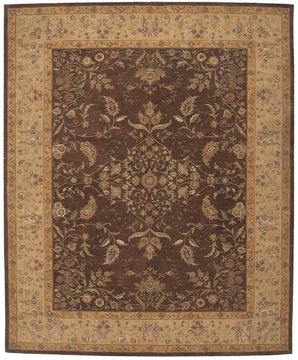 Nourison HERITAGE HALL Brown Rectangle 8x10 ft Wool Carpet 98660