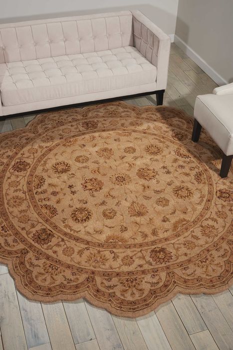 Nourison HERITAGE HALL Beige Star 60 X 60 Area Rug 99446582454 805-98670 Image 1
